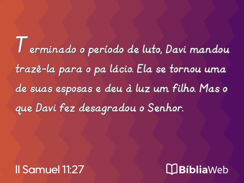 II Samuel 11:27 em imagem para compartilhar