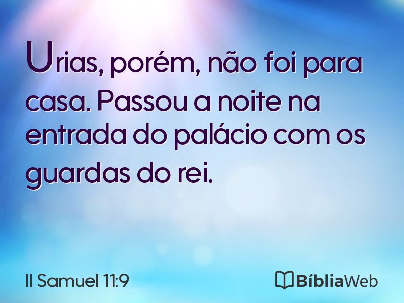 II Samuel 11:9 em imagem para compartilhar