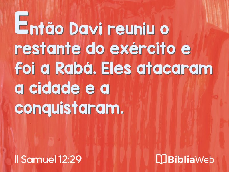 II Samuel 12:29 em imagem para compartilhar