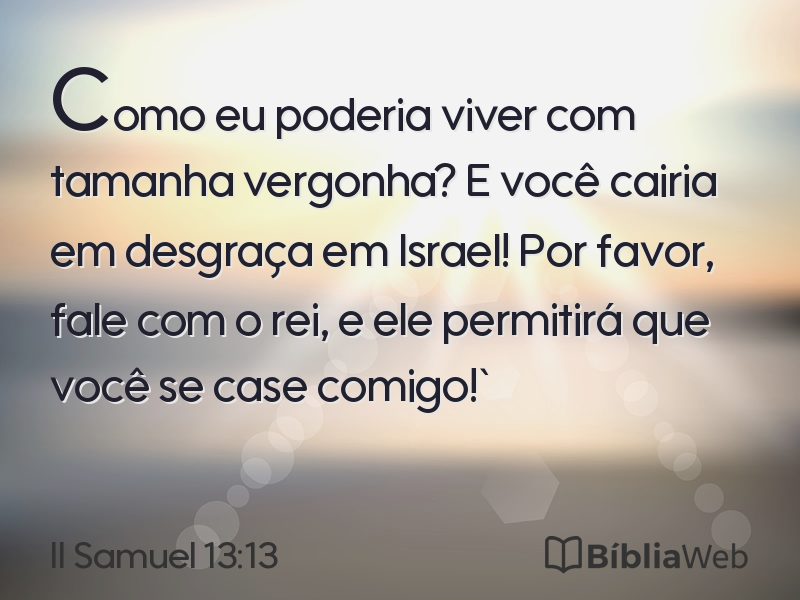 II Samuel 13:13 em imagem para compartilhar
