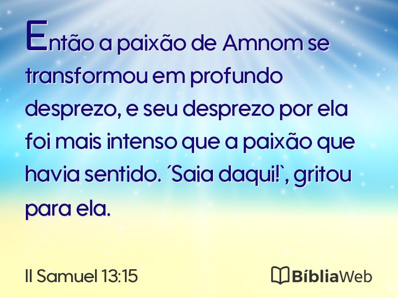 II Samuel 13:15 em imagem para compartilhar