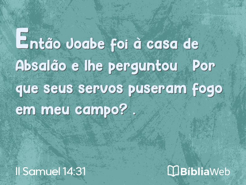 II Samuel 14:31 em imagem para compartilhar
