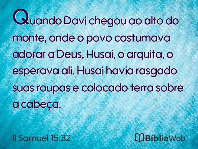 II Samuel 15:32 em imagem para compartilhar