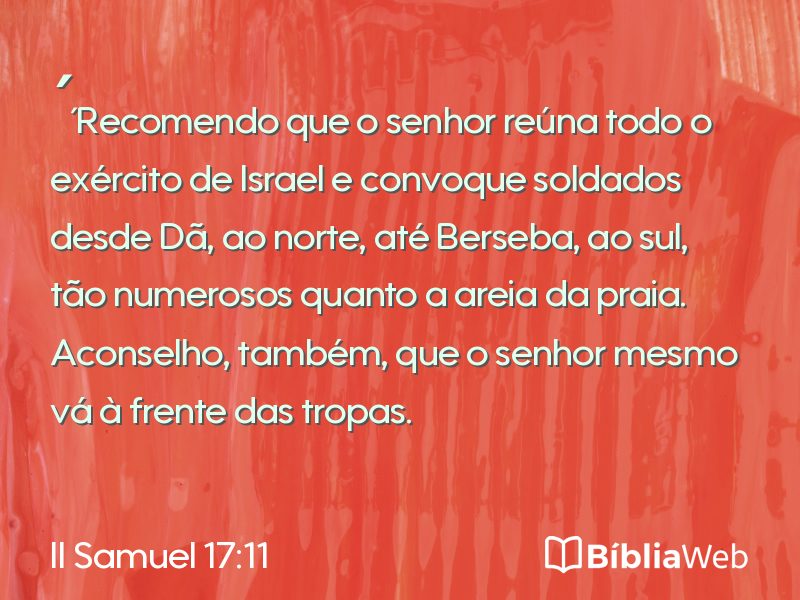 II Samuel 17:11 em imagem para compartilhar