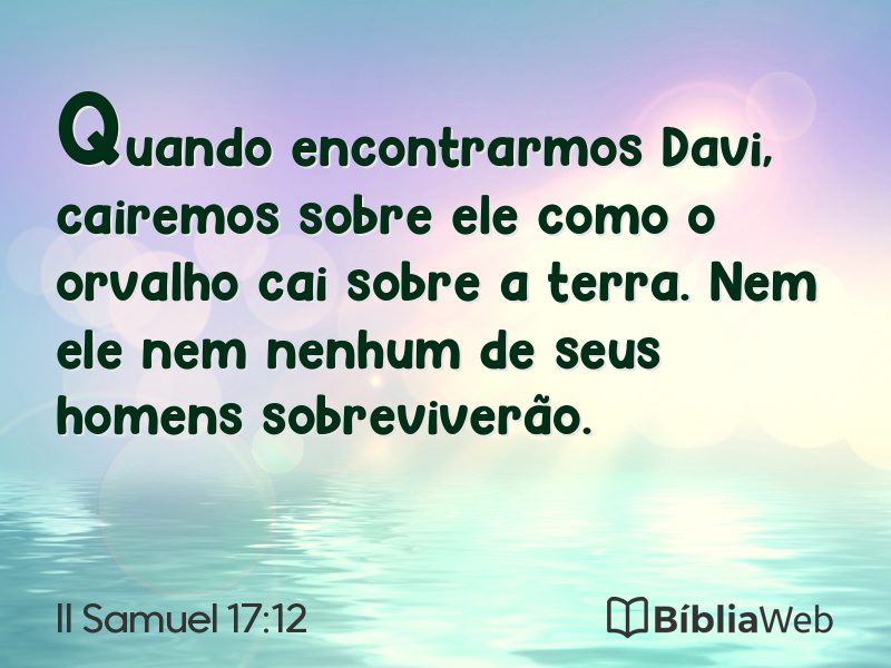 II Samuel 17:12 em imagem para compartilhar