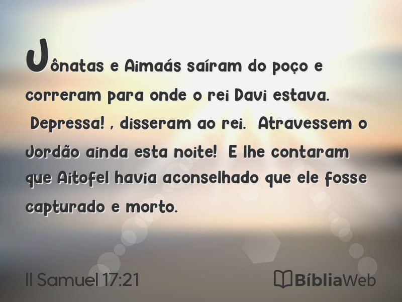 II Samuel 17:21 em imagem para compartilhar