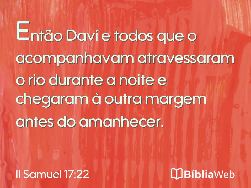 II Samuel 17:22 em imagem para compartilhar