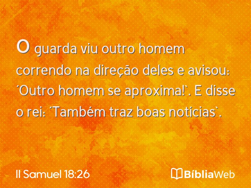 II Samuel 18:26 em imagem para compartilhar