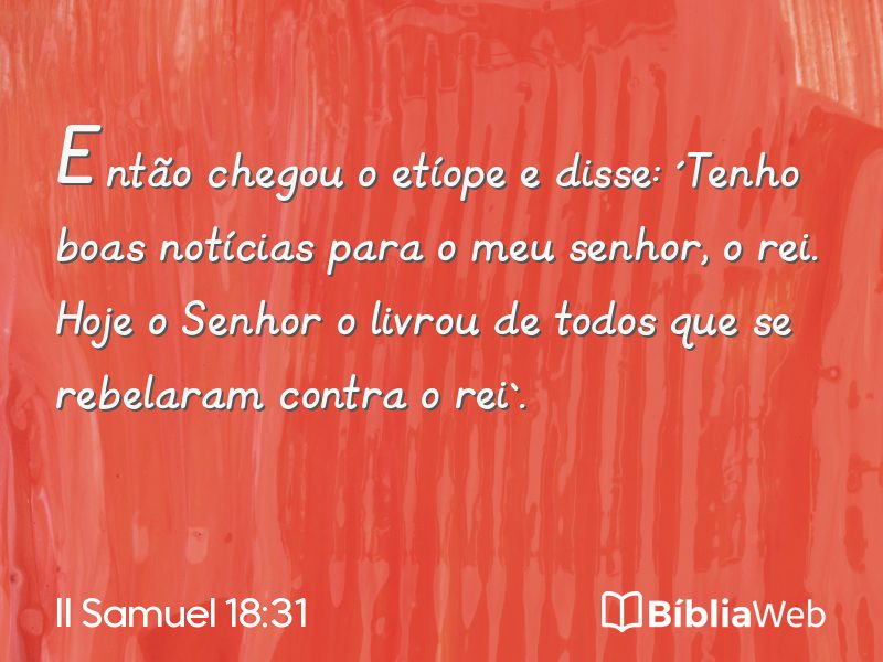 II Samuel 18:31 em imagem para compartilhar