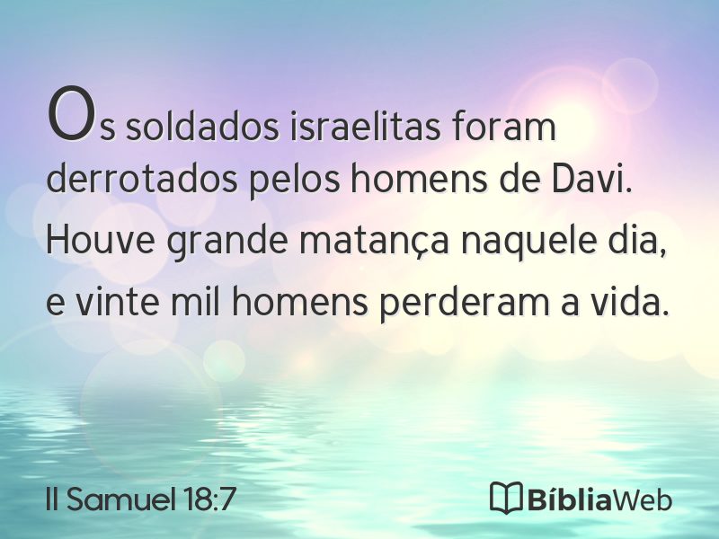 II Samuel 18:7 em imagem para compartilhar