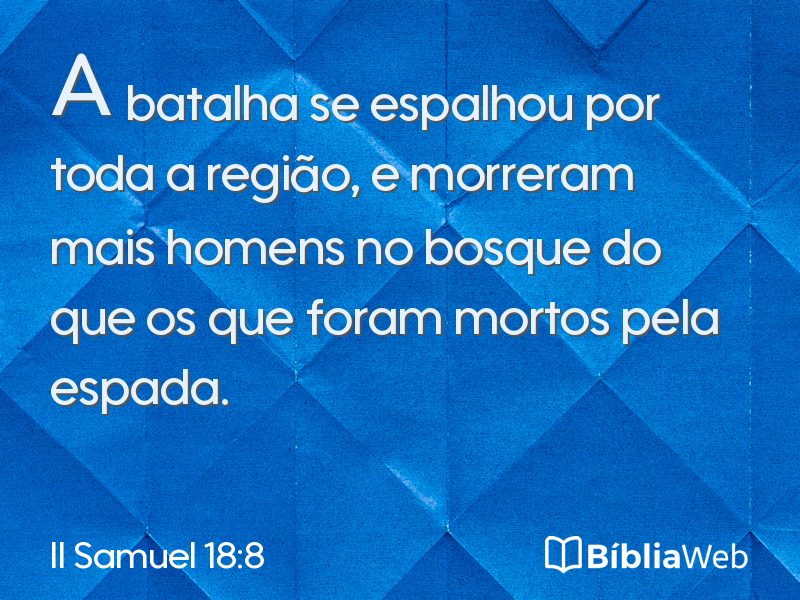 II Samuel 18:8 em imagem para compartilhar