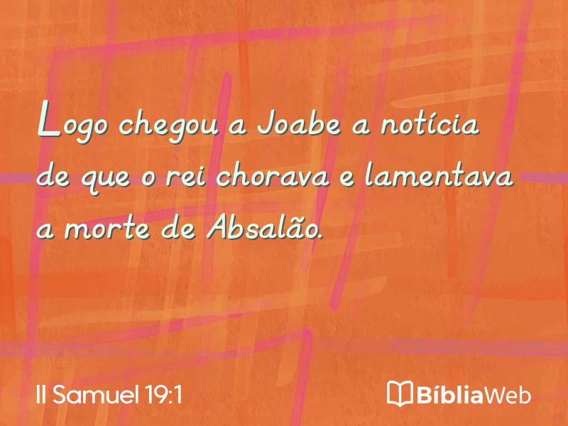II Samuel 19:1 em imagem para compartilhar