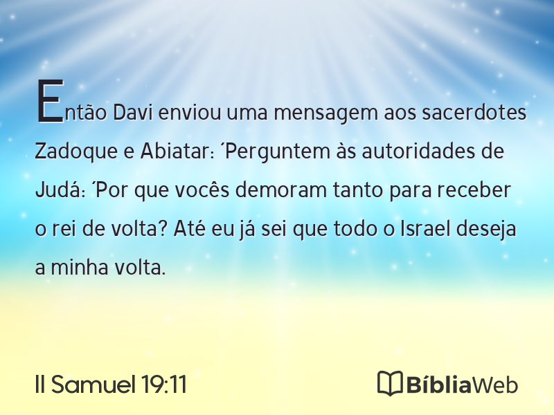 II Samuel 19:11 em imagem para compartilhar