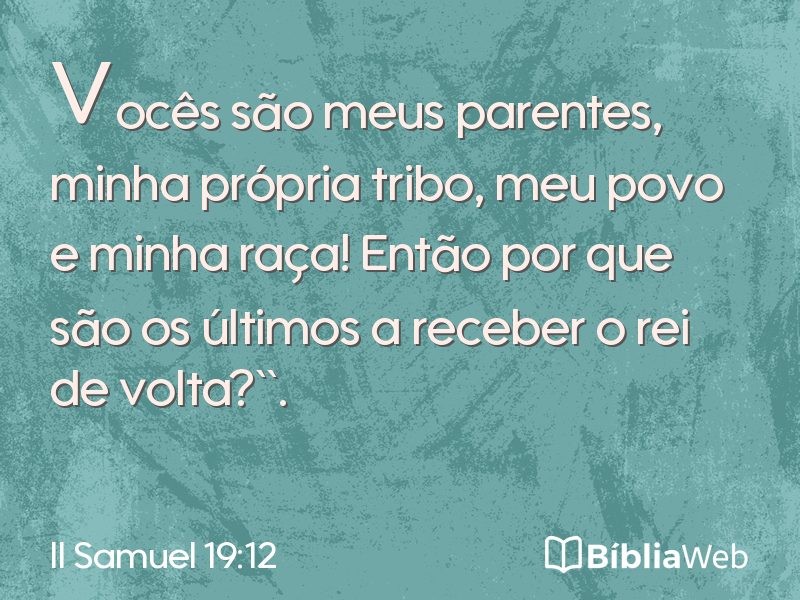 II Samuel 19:12 em imagem para compartilhar