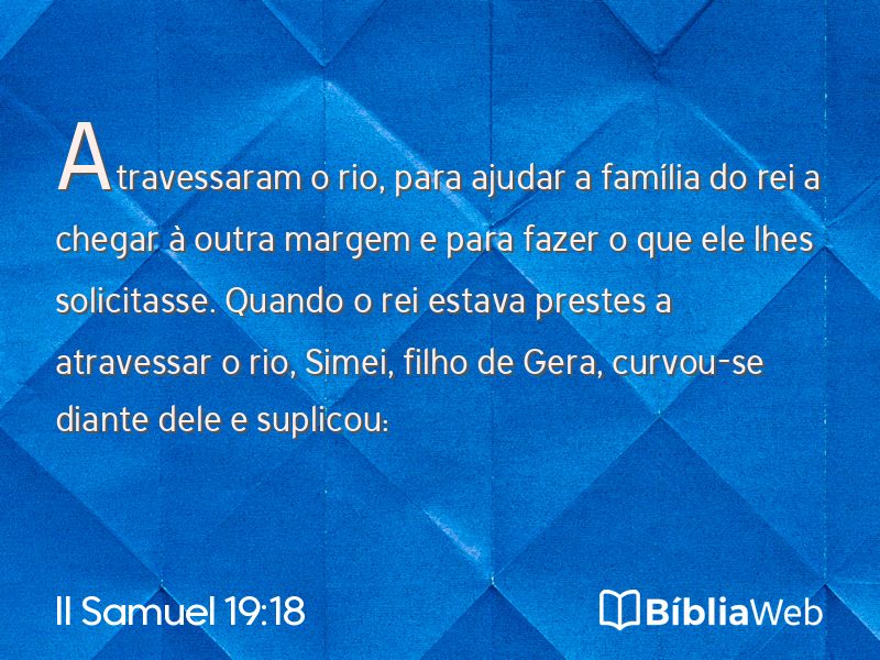 II Samuel 19:18 em imagem para compartilhar