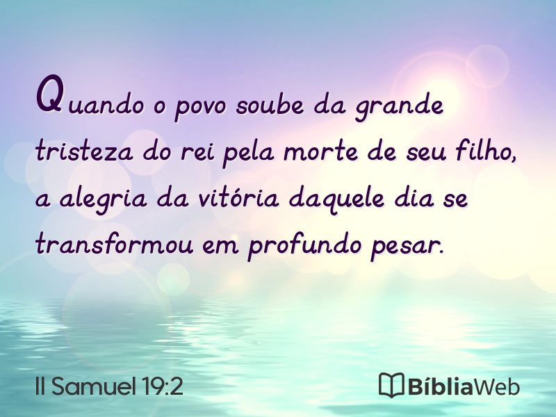 II Samuel 19:2 em imagem para compartilhar
