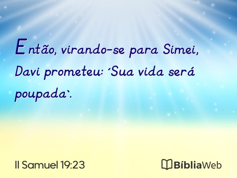 II Samuel 19:23 em imagem para compartilhar