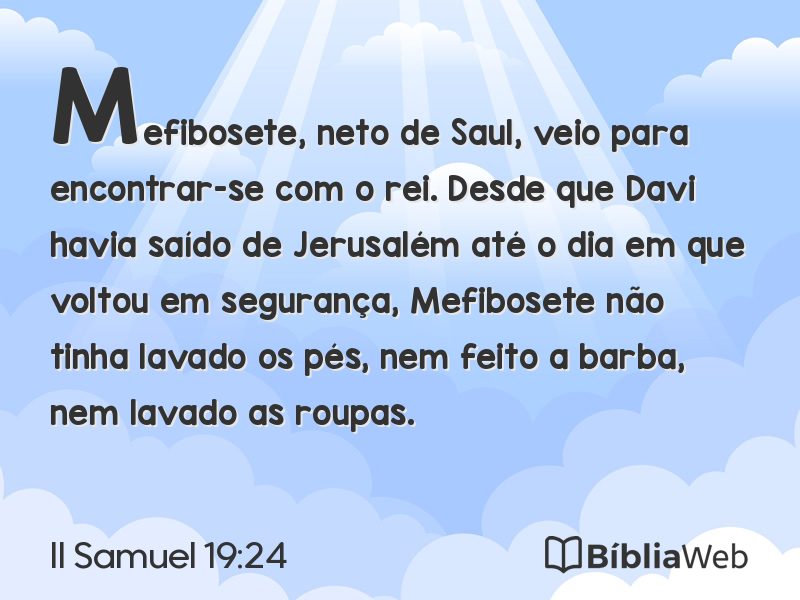 II Samuel 19:24 em imagem para compartilhar