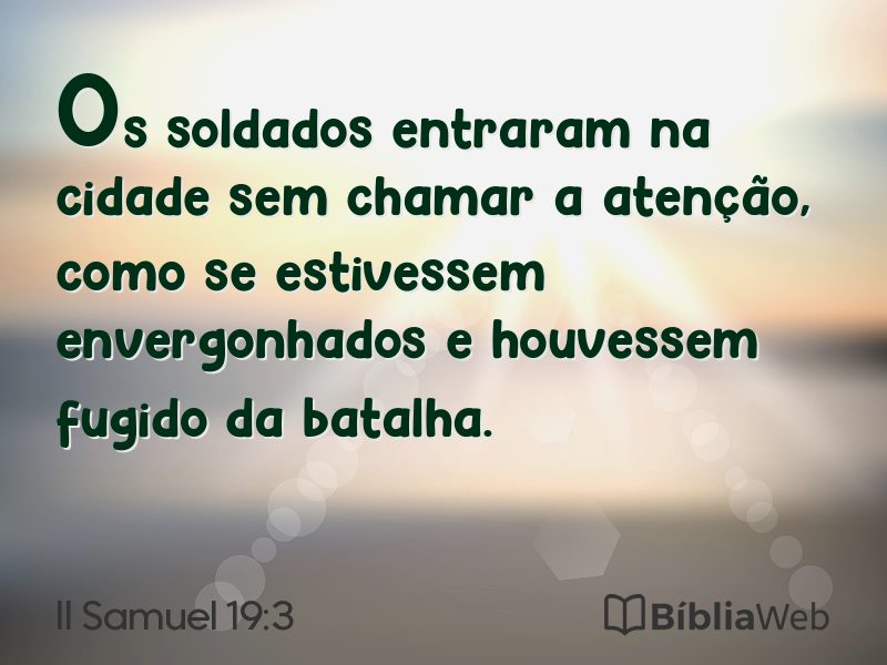 II Samuel 19:3 em imagem para compartilhar
