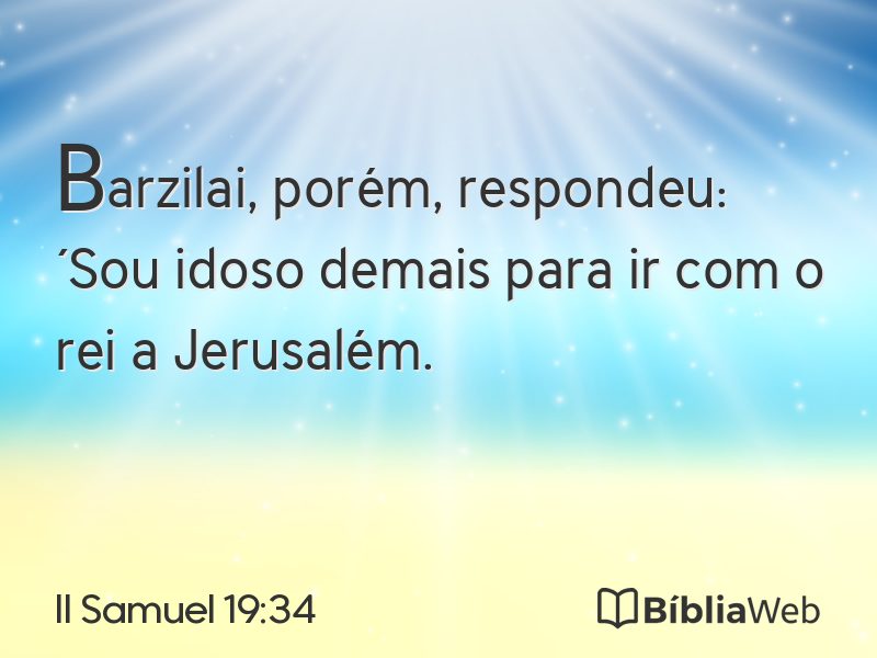 II Samuel 19:34 em imagem para compartilhar