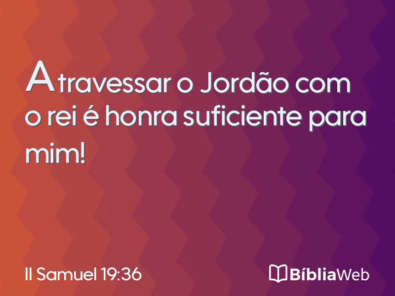 II Samuel 19:36 em imagem para compartilhar