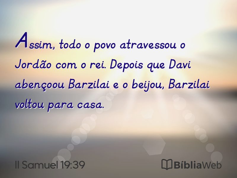 II Samuel 19:39 em imagem para compartilhar