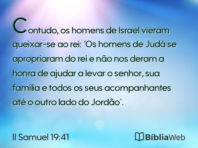II Samuel 19:41 em imagem para compartilhar