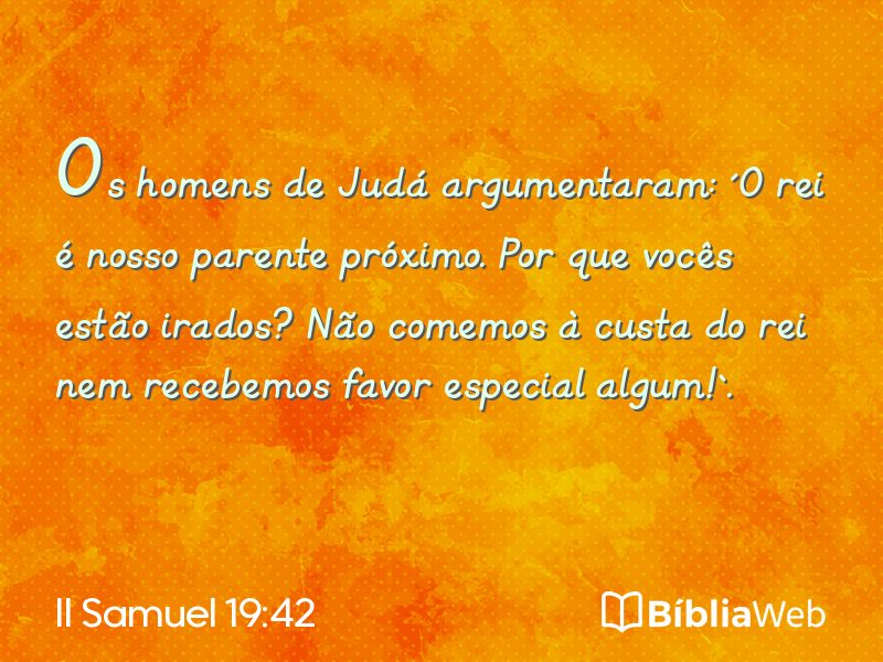II Samuel 19:42 em imagem para compartilhar