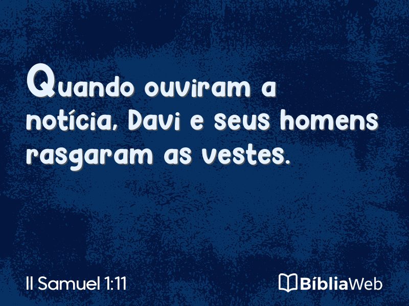 II Samuel 1:11 em imagem para compartilhar