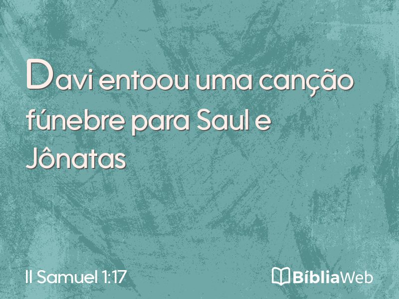 II Samuel 1:17 em imagem para compartilhar