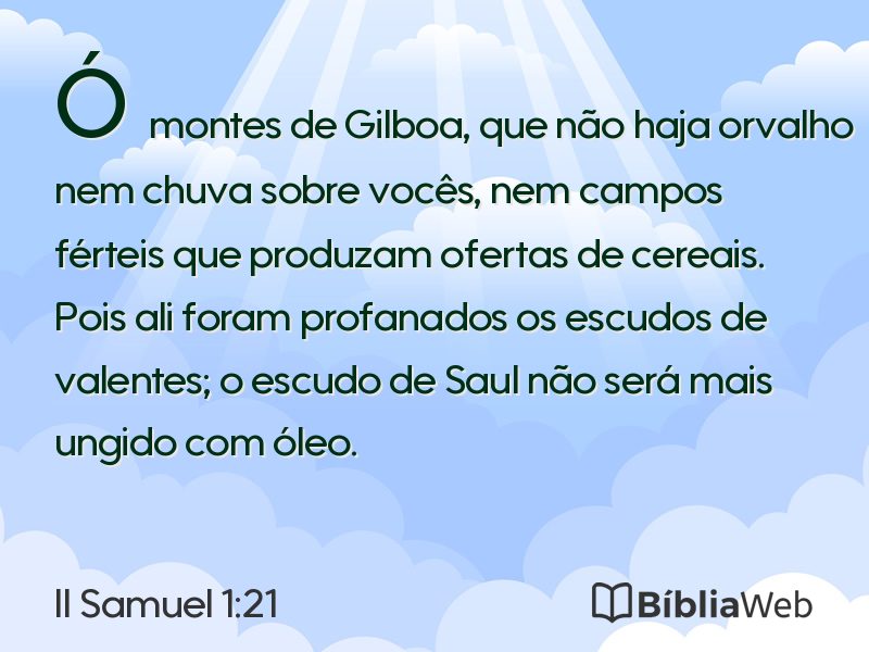 II Samuel 1:21 em imagem para compartilhar