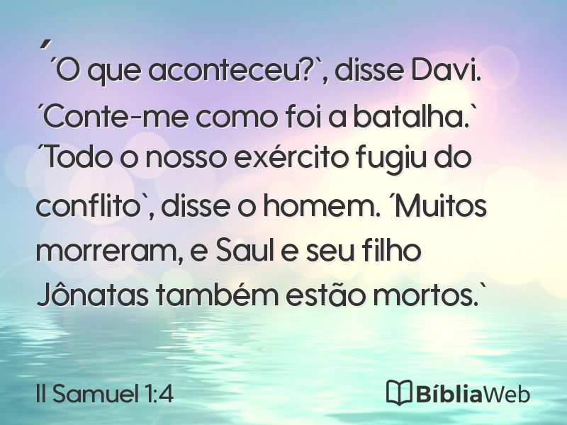 II Samuel 1:4 em imagem para compartilhar