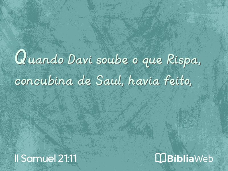 II Samuel 21:11 em imagem para compartilhar