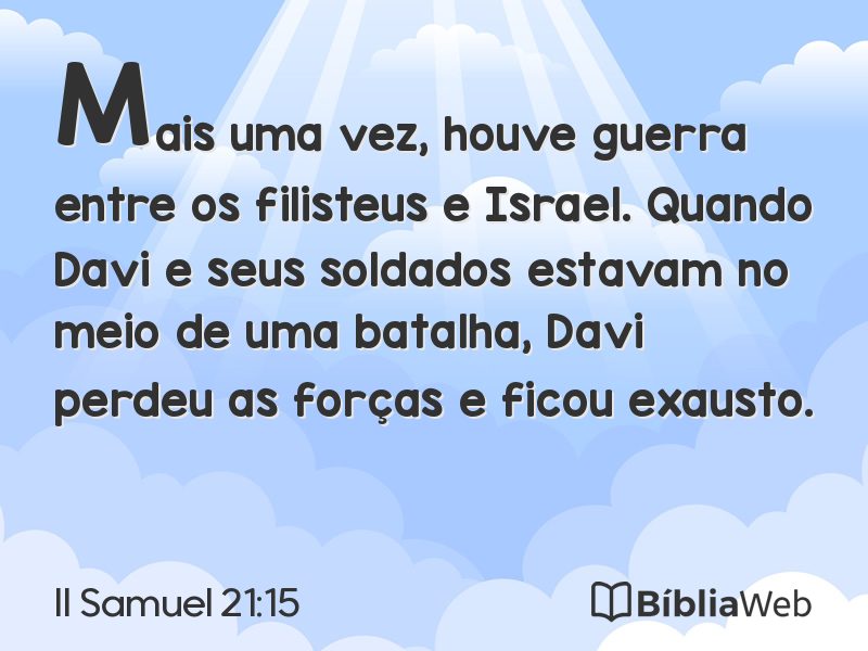 II Samuel 21:15 em imagem para compartilhar