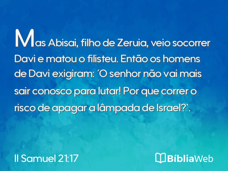 II Samuel 21:17 em imagem para compartilhar