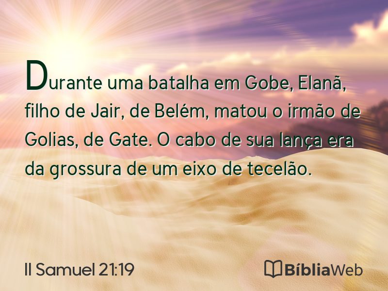 II Samuel 21:19 em imagem para compartilhar