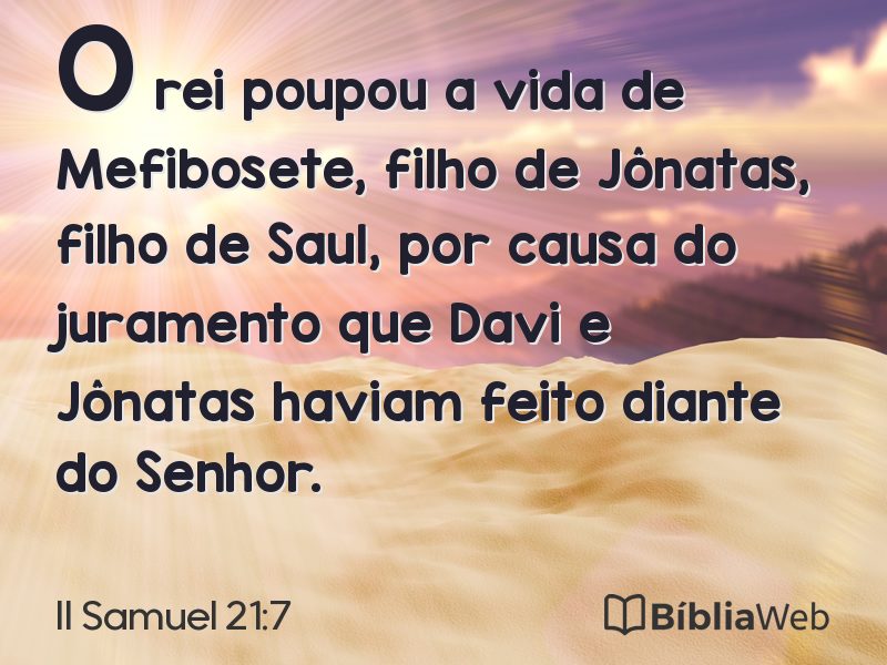 II Samuel 21:7 em imagem para compartilhar