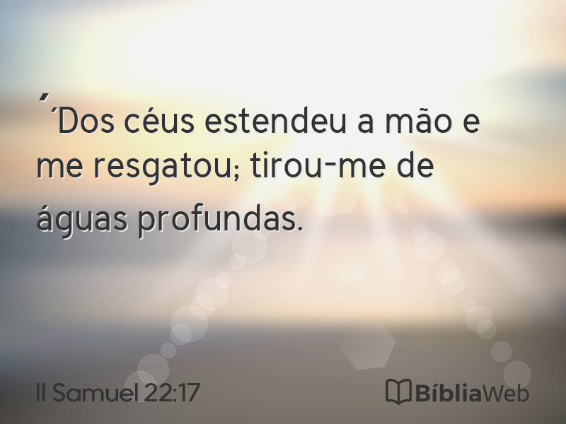 II Samuel 22:17 em imagem para compartilhar