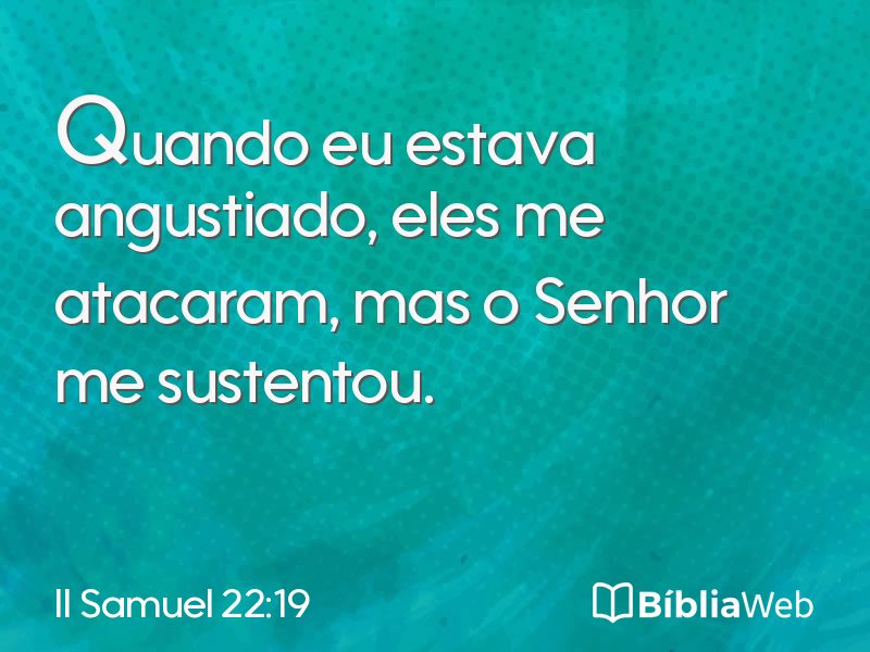 II Samuel 22:19 em imagem para compartilhar