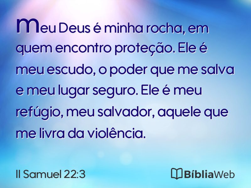 II Samuel 22:3 em imagem para compartilhar
