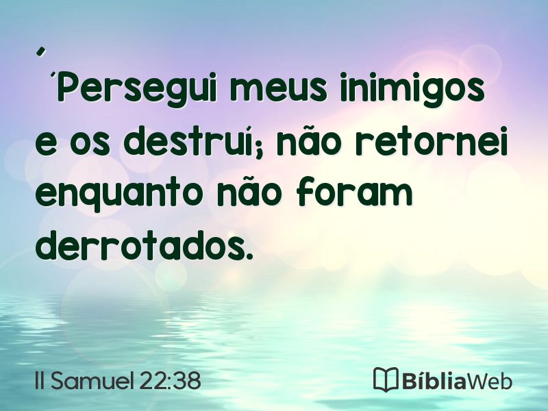 II Samuel 22:38 em imagem para compartilhar