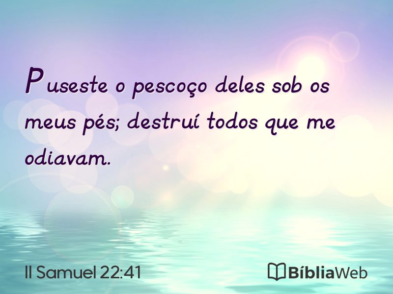 II Samuel 22:41 em imagem para compartilhar