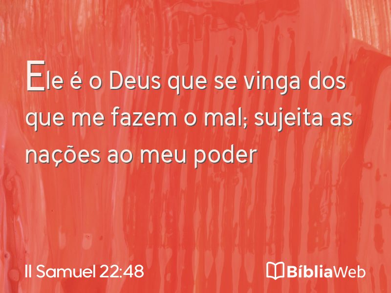 II Samuel 22:48 em imagem para compartilhar