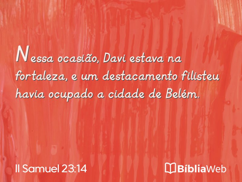 II Samuel 23:14 em imagem para compartilhar