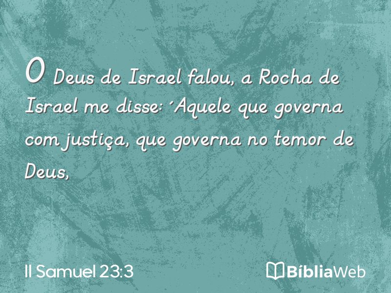 II Samuel 23:3 em imagem para compartilhar