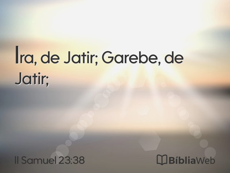 II Samuel 23:38 em imagem para compartilhar