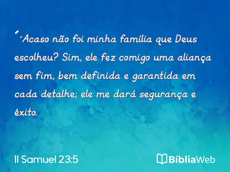 II Samuel 23:5 em imagem para compartilhar