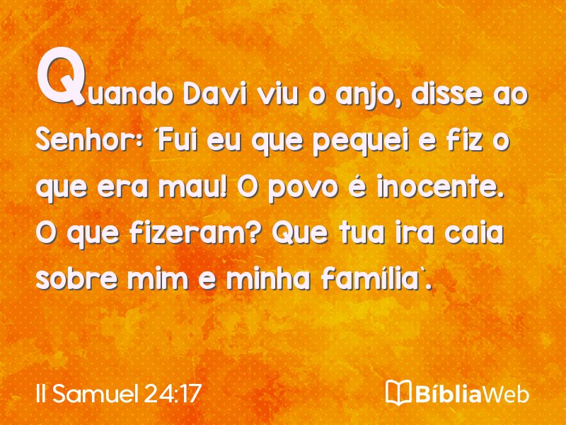 II Samuel 24:17 em imagem para compartilhar