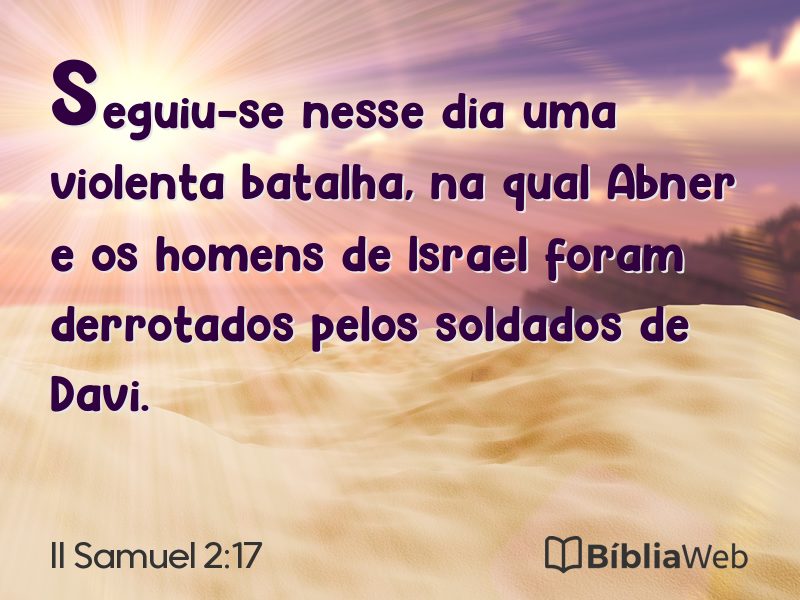 II Samuel 2:17 em imagem para compartilhar