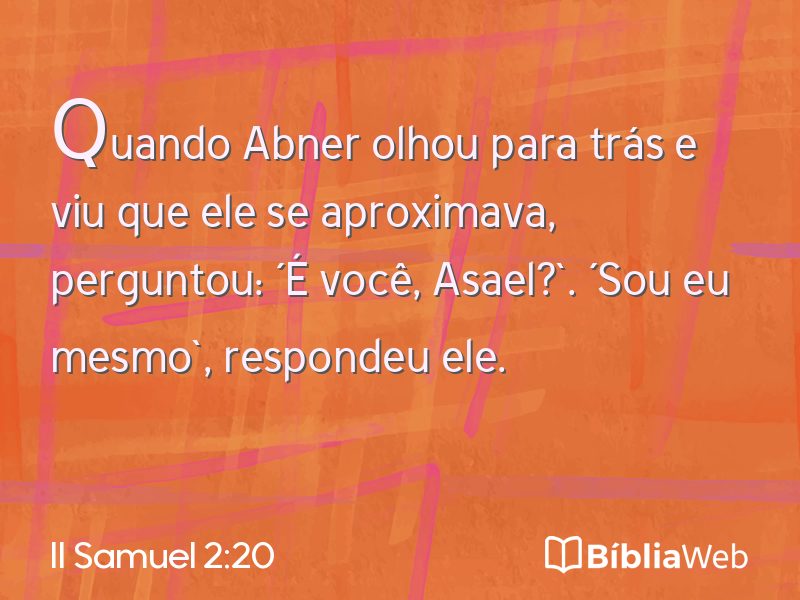 II Samuel 2:20 em imagem para compartilhar